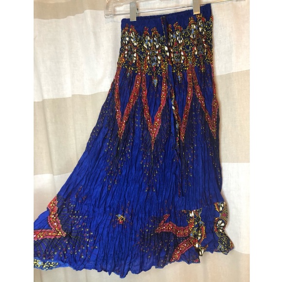 Tropika Jewel-Toned Accordion Skirt - Picture 14 of 15